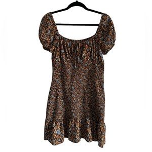 Wild Fable Floral Puff Sleeve Dress - Multicolor